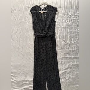 H&M Black Lace Jumpsuit